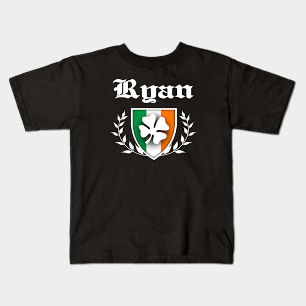 Ryan Shamrock Crest Kids T-Shirt by robotface